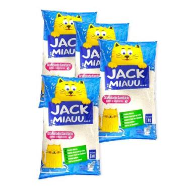 Imagem de 4 kg Areia Sanitária Granulado de Mandioca p/ Caixa de Gato - Jack Mia