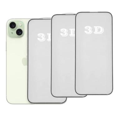 Imagem de Kit 3x Películas de Vidro 3d Anti Impacto Para iPhone Todos Modelos - 
