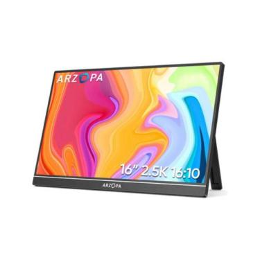 Imagem de Monitor Portátil Arzopa Z1rc 16 2.5k Qhd Ips 60hz Usbc Hdmi, Preto