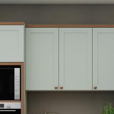 Imagem de Armário De Cozinha Genialflex Iluminata Aéreo 80cm Hortelã