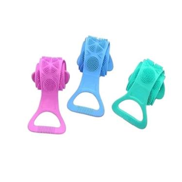 Imagem de Esponja Silicone Massageadora Escova Banho Lava Corpo Todo Bucha Esfoliação(3)