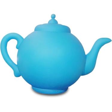 Imagem de Bule de chá inflável gigante, bule de chá grande bule inflável de PVC para decoração de eventos publicitários para promoção de exibição de eventos de negócios (azul)