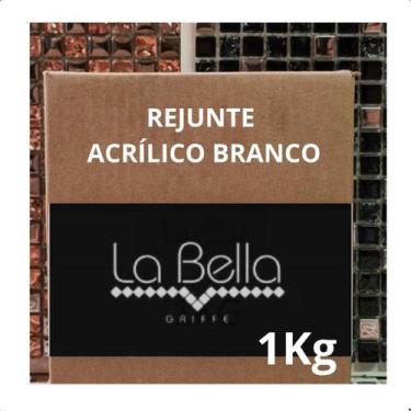 Imagem de Rejunte Acrilico Branco Para Pastilha De Vidro 1kg Pronto Para Uso - L