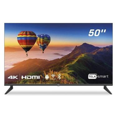 Imagem de Smart TV Led 50" HQ 4K 3 HDMI 2 Usb Wi-Fi Android 11 Preto Bivolt