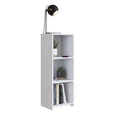 Imagem de Mesa De Cabeceira Com Prateleiras Multimóveis Cr35101 Branca - MULTIMO