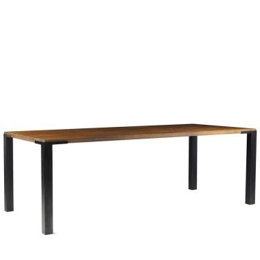 Imagem de Mesa Sala de Jantar Bladel 220cm Madeira Maciça Rustic Brown