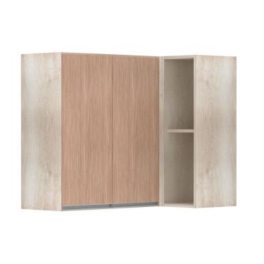 Imagem de Armário Canto Reto Conjugado 2 Portas Lis Legno Crema