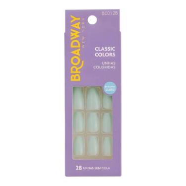 Imagem de Unhas Postiças Broadway Kiss Ny Classic Colors Bailarina Curto Bordeau