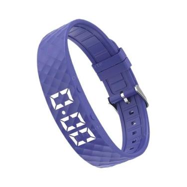 Imagem de Pulseira Inteligente LED À Prova d'Água, Digital, Com Pedômetro E Alar