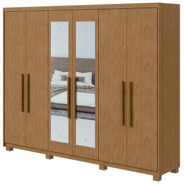 Imagem de Guarda-Roupa Lopas Aries Com Espelho 6 Portas 5 Gavetas 