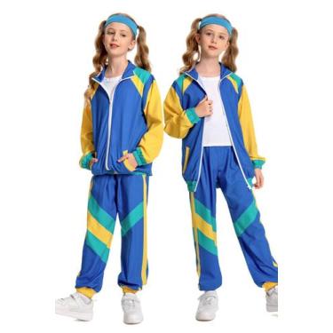 Imagem de Conjunto de 2 peças de agasalho Costume MASSWO 80s para crianças vinta