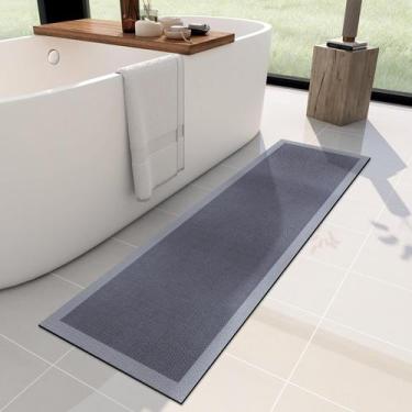 Imagem de Tapete de banho YIHOUSE Ultra Thin Super Absorbent Quick Dry Blue