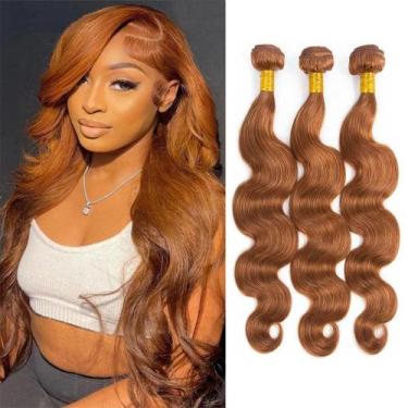 Imagem de Extensões de cabelo Nuailisex Brazilian Virgin Remy Color 30
