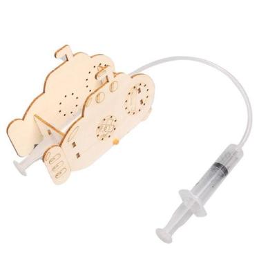 Imagem de Modelo de submarino de madeira de experimentos científicos STEM para c