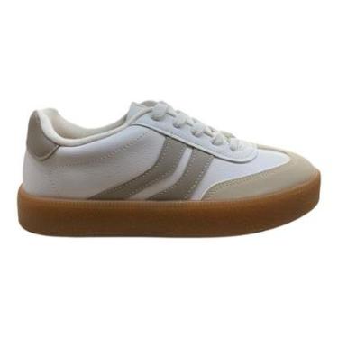 Imagem de Tenis Feminino Vizzano Pelica Street Casual Retrô Plataforma Básico Branco-Feminino