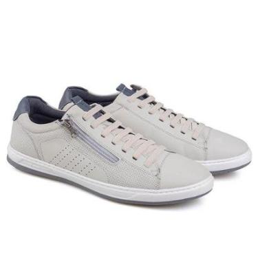 Imagem de Sapatênis Masculino Rafarillo Neon Couro Cadarço Casual-Masculino