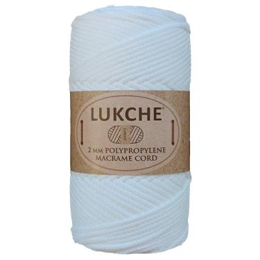 Imagem de Cordão de macramê de poliéster 2 mm x 125 jardas, corda de macramê premium 100% polipropileno, fio colorido, bolsa de macramê de crochê para cabides de parede, bolsas, placas inferiores, tapetes