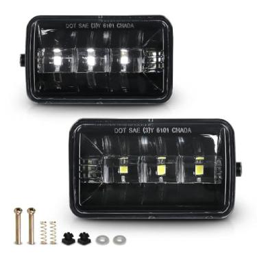 Imagem de DOTCOM Faróis de neblina de LED compatíveis com Ford F150 2015-2020, serve para Ford F250 F350 Super Duty 2017-2018, luzes de neblina de para-choque, lado do motorista e do passageiro FL3Z15200B