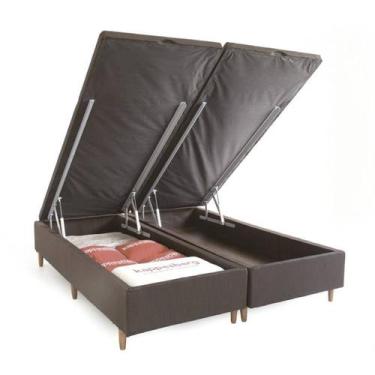 Imagem de Box Casal Queen com Sommier Kappesberg BAU010 158x198cm Marrom