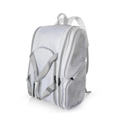 Imagem de Raqueteira Pro Beach Tennis Branca Comporta 4 Raquetes Alma Genius