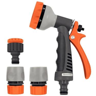 Imagem de Conjunto Para Irrigação Tramontina 78583610 Com Engates Rápidos E Hidropistola