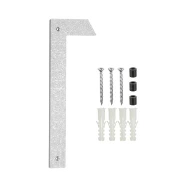 Imagem de PATIKIL Números de casa de 30,5 cm para uso externo, número 1 com textura de plástico ABS, número flutuante, número de casa, caixa de correio, números de porta com kit de unhas para rua residencial