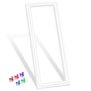 Imagem de Gaxeta de porta de geladeira atualizada 2159073 compatível com vedação de vedação de porta de geladeira Whirlpool 2171191 2177288 2181887 para Kenmore Maytag KitchenAid vedação de porta de geladeira