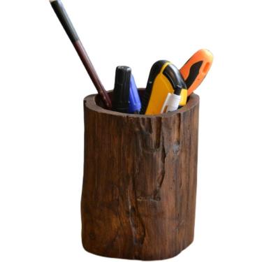 Imagem de Porta-canetas Porta-lápis Pen Pot Desktop Organizer Wood