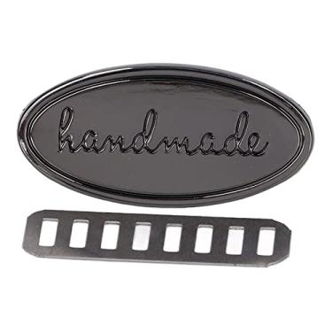 Imagem de Etiquetas feitas à mão de várias cores, etiquetas coloridas duráveis e requintadas, etiquetas de crochê em relevo feitas à mão para bolsas DIY, carteiras, bolsas, boneca, pano, sacos de costura, tricô