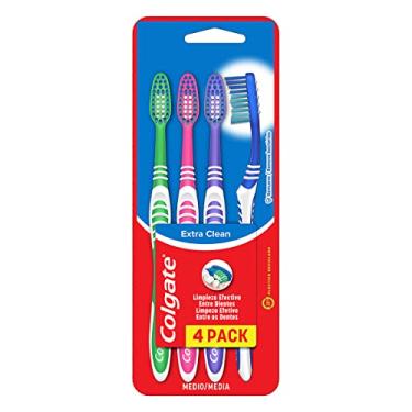 Imagem de Escova Dental Colgate Extra Clean Média C/4