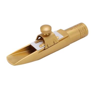 Imagem de RiToEasysports Bocal de Saxofone, Bocal de Metal de Latão Tamanho 6 Alto Sax Com Tom Brilhante para Profissionais Iniciantes