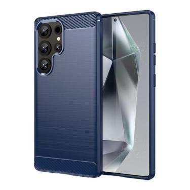 Imagem de Sidande Capa para Galaxy S25 Ultra/para Samsung S25Ultra SM-S938U, capa ultrafina para celular com absorção de choque de fibra de carbono TPU borracha protetora para Samsung Galaxy S25 Ultra