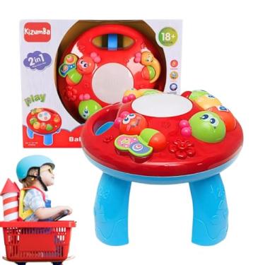 Imagem de Mesinha Eletrônica Borboleta Educativa com Som Luz Teclas Bebê Infantil Aprendizado Estimulação