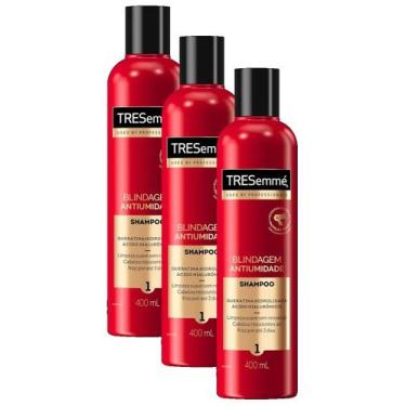 Imagem de kit 3 Shampoo TRESemme Blindagem Antiumidade 400ML