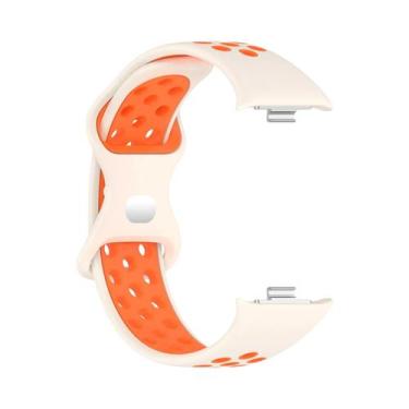 Imagem de Pulseira De Silicone Bicolor Respirável Para Xiaomi Band 8 pro - Repos