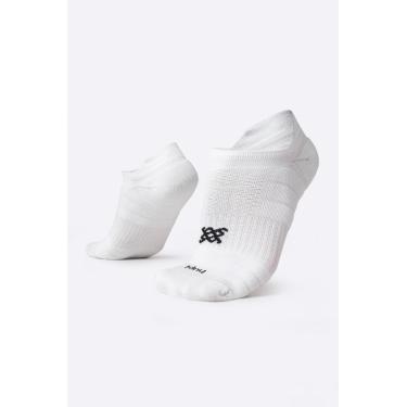 Imagem de Meia HUPI Running Pro Cano Curto Invisível 1 Par, Cor: Branco, Tamanho: Plus 42-46
