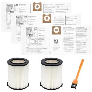 Imagem de HIFROM Filtro VF4000, filtro de substituição VF4000 + sacos de vácuo VF3502 compatíveis com aspirador de pó Ridgid Shop Vac 5-20 galões, aspirador de pó Husky 6-9 galões