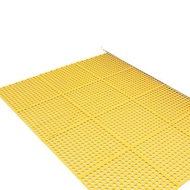 Imagem de Tapete modular emborrachado box banheiro antiderrapante vestiário 30x30cm tapete antiderrapante banheiro Impermeável e Resistente(amarelo,16)
