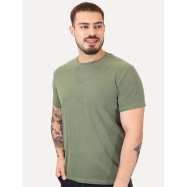 Imagem de Camiseta Guess Masculina Rubber Est.1981 Stoned Verde-Masculino