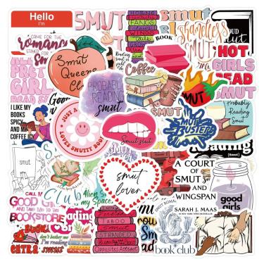 Imagem de Adesivos Smuts Englishs em vinil impermeável Anime 60 unidades/lote