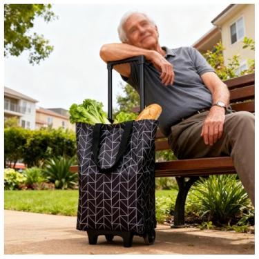 Imagem de SPXMQSS Saco de Compras Carrinho de Compras Carrinho de Compras Dobrável Loja de Compras Carrinho de Compras Carrinho de Compras Carrinho de Compras Carrinho de Compras Dobrável 1