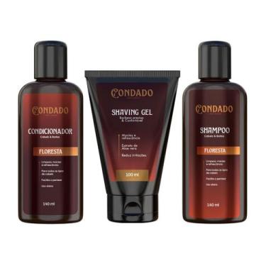 Imagem de Kit Shampoo Condicionador Tonico Antiqueda Masculino Condado