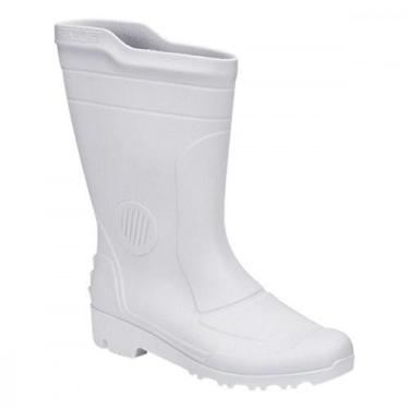 Imagem de Bota Galocha Pvc Pega Forte Branca 324 No.44 Com Meia - GRENDENE, Bran