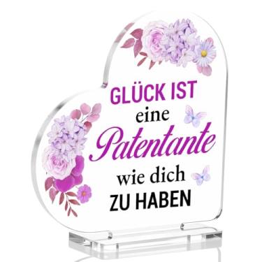 Imagem de Presentes de madrinha de afilhado, placa de coração de acrílico, presentes de batismo, para madrinha, Natal, aniversário, dia das mães