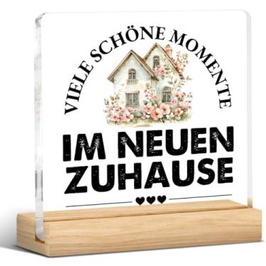 Imagem de Presentes de inauguração de casa para novos donos de casa, placa acrílica nova para casa presentes de aquecimento de casa para vizinhos proprietários de casa