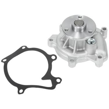 Imagem de Hihaha No.1610029115 Bomba de água com junta para Toyota Yaris 1999-2005 / Bomba de água do motor dianteiro/durável/metal/1 conjunto prateado