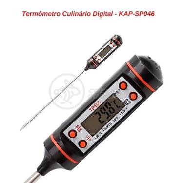 Imagem de Termômetro Culinário Cozinha Digital Mede -50ºc A +300ºc