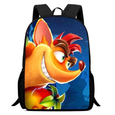 Imagem de Mochila escolar de anime Crash Bandicoot para crianças