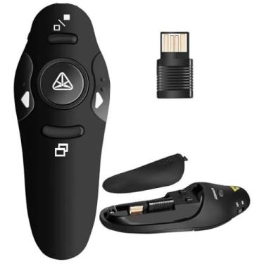 Imagem de Passador de Slides Laser Apresentador Controle Sem Fio para Apresentações | Caneta Laser Pointer, Apontador Multimídia para Palestras, Aulas, Congressos e PowerPoint