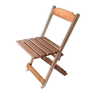 Imagem de Cadeiras Madeira Dobrável Balcão Bar Área Gourmet Envernizada/Natural Lazer cadeiras dobráveis Conjunto Prático e Confortável(Natural)